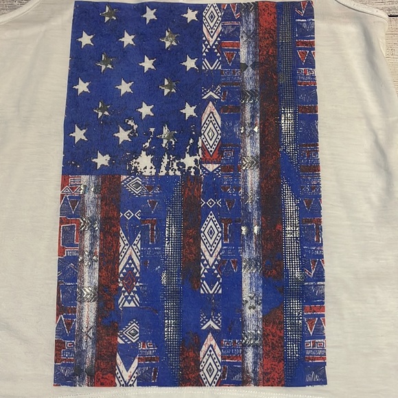Made in the USA white tank top - Picture 2 of 10